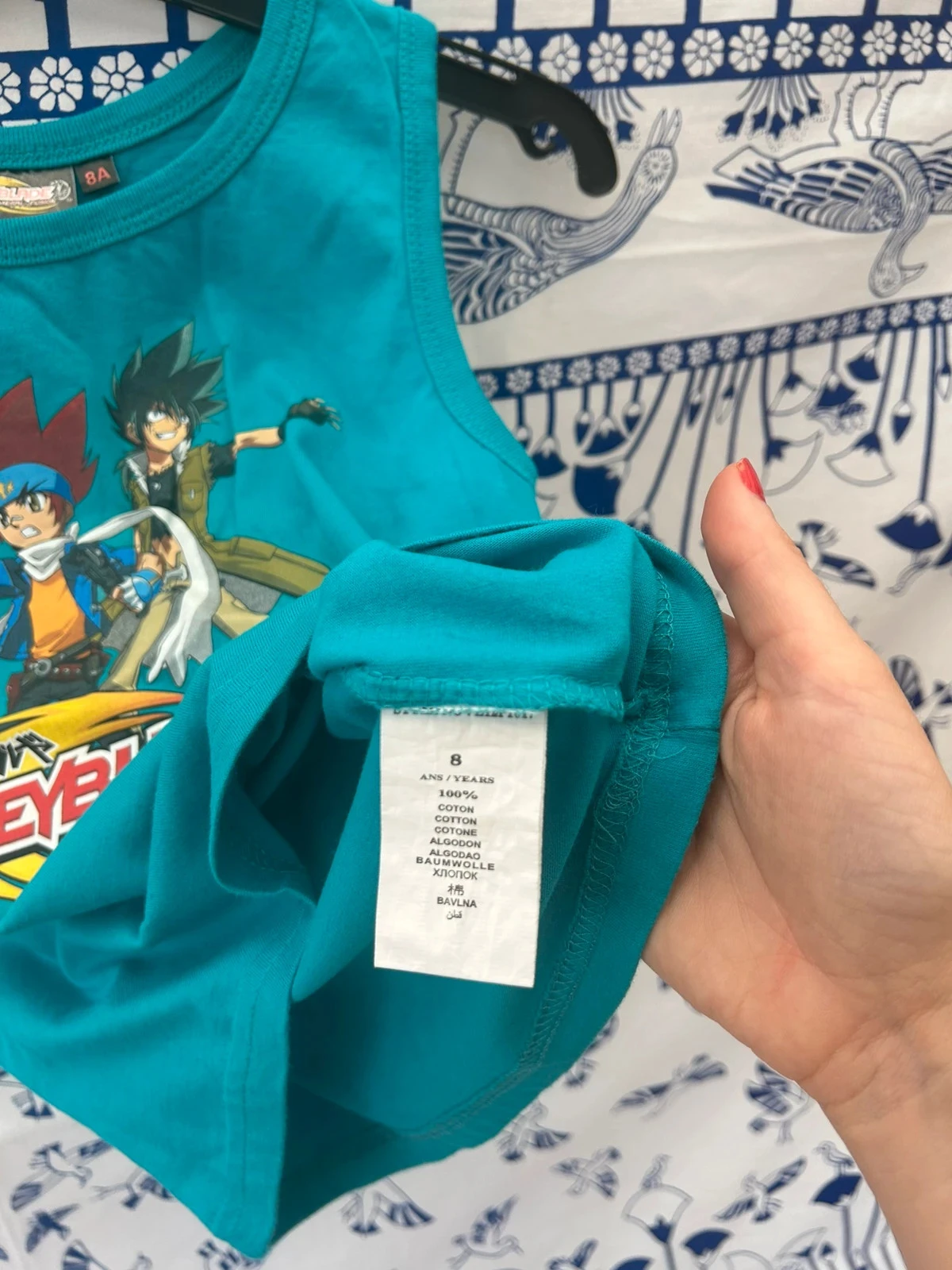 Débardeur Beyblade métal fusion 8 ans bleu turquoise – photo 3